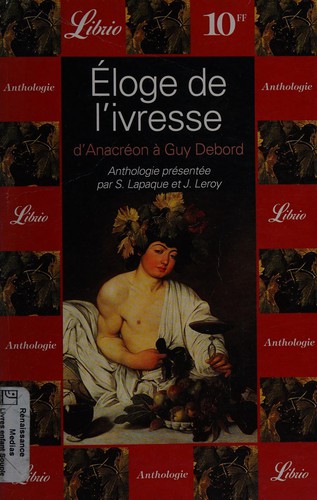 Cover for Éloge de l'ivresse