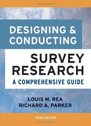Cover for Designing and Conducting Survey Research