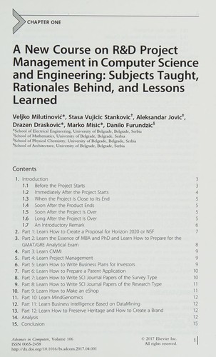 Cover for Advances in Computers