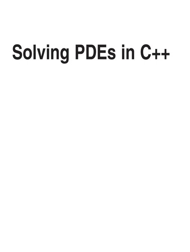 Cover for Solving PDEs in C++