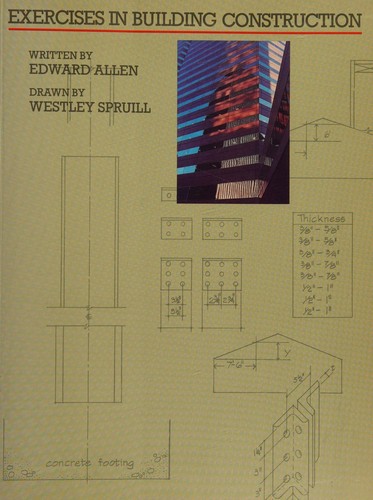 Cover for Exercises in building construction