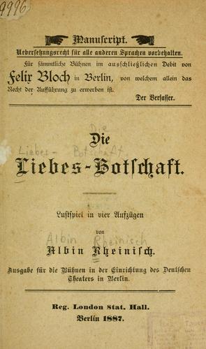 Cover for Liebes-Botschaft