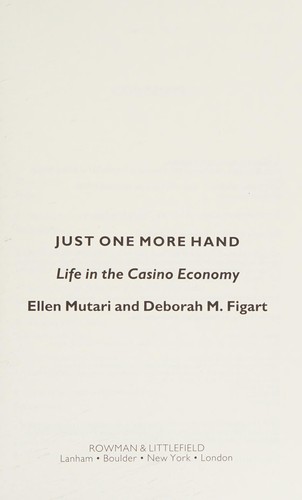 Cover for Just one more hand