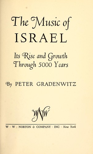 Cover for The music of Israel