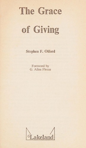 Cover for The Grace of Giving