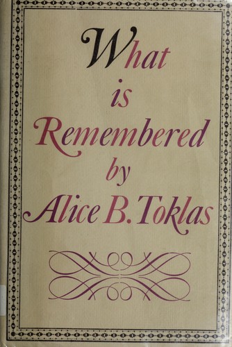 Cover for What is remembered.