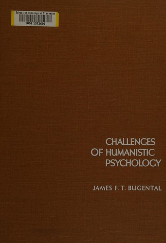 Cover for Challenges of humanistic psychology