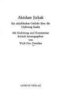 Cover for Akêdass Jizhak