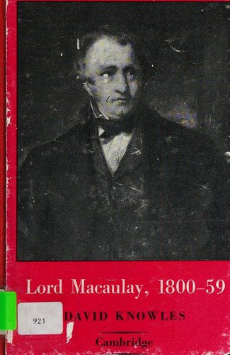 Cover for Lord Macaulay, 1800-1859.
