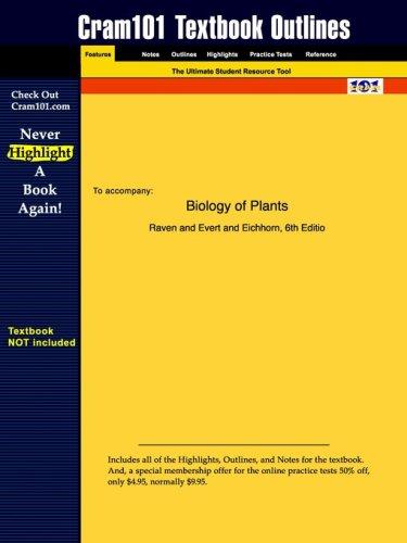 Cover for Biology of Plants (Cram101 Textbook Outlines - Textbook NOT Included)