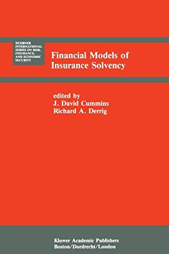 Cover for Financial Models of Insurance Solvency