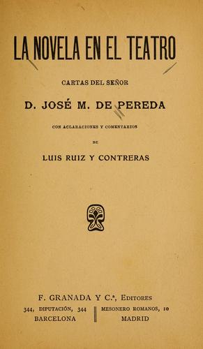 Cover for La novela en el teatro