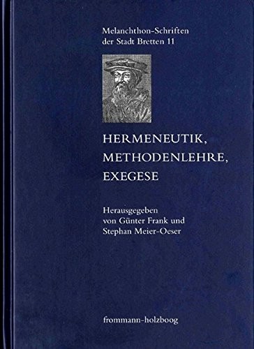 Cover for Hermeneutik, Methodenlehre, Exegese