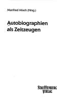 Cover for Autobiographien als Zeitzeugen