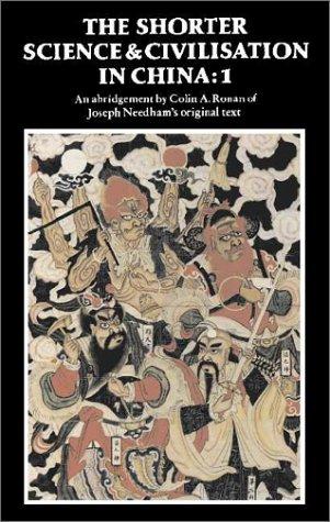 Cover for shorter Science and civilisation in China