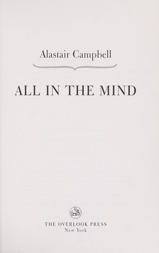 Cover for All in the mind