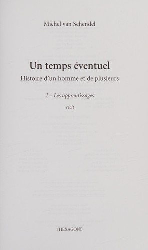 Cover for Un temps éventuel