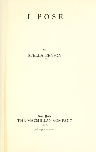 Cover for I pose