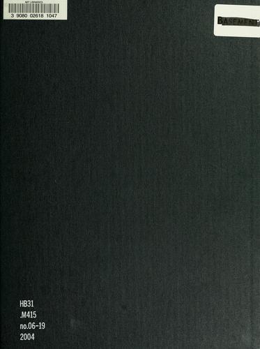 Cover for Instrumental variable quantile regression