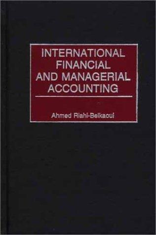 Cover for International financial and managerial accounting