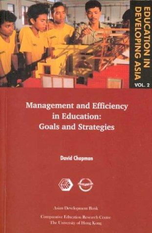 Cover for Management and efficiency in education
