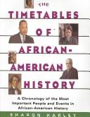 Cover for The timetables of African-American history
