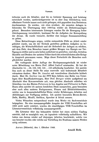 Cover for Hochspannungstechnik