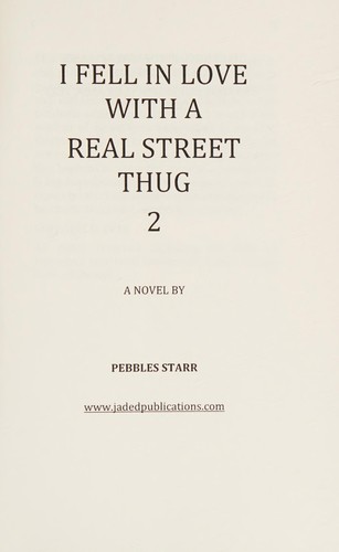Cover for I fell in love with a real street thug