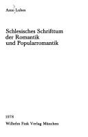 Cover for Schlesisches Schrifttum der Romantik und Popularromantik