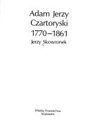 Cover for Adam Jerzy Czartoryski, 1770-1861