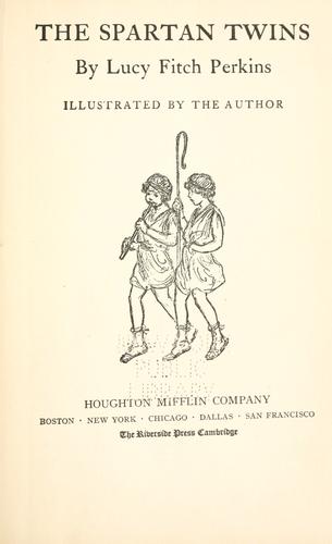 Cover for The Spartan twins