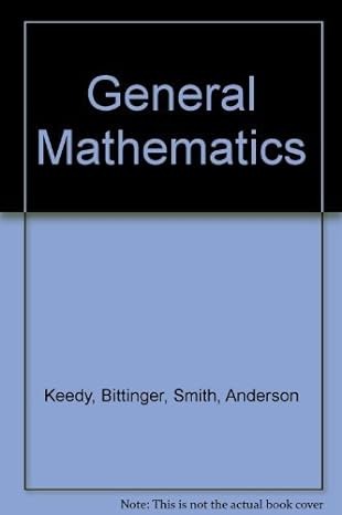 Cover for General Mathematics