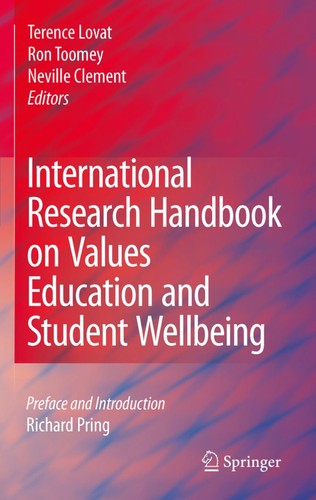 Cover for International research handbook on values education and student wellbeing