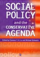 Cover for Social policy and the conservative agenda