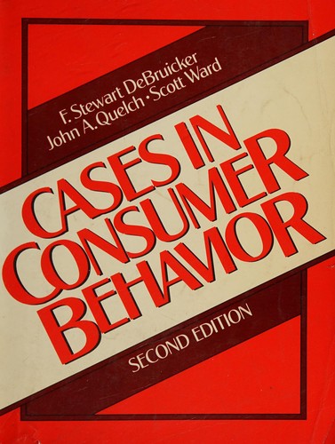 Cover for Cases in consumer behavior.