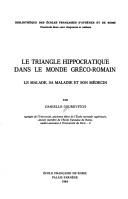 Cover for Le triangle hippocratique dans le monde gréco-romain