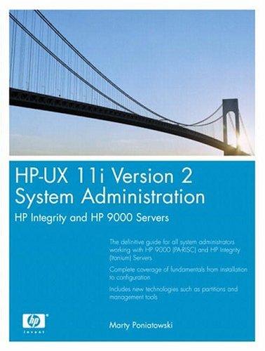 Cover for HP-UX 11i Version 2 system administration