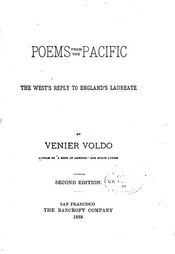 Cover for Poems from the Pacific: The West's Reply to England's Laureate