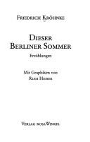 Cover for Dieser Berliner Sommer