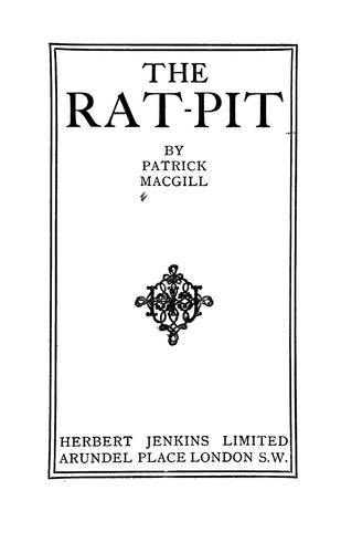 Cover for The rat-pit