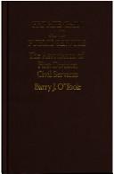 Cover for Private Gain and Public Service (Public Sector Management)
