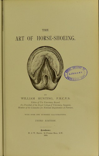 Cover for The art of horse-shoeing