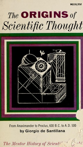 Cover for The origins of scientific thought