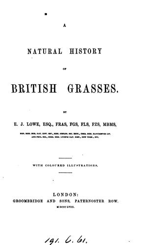 Cover for A natural history of British grasses