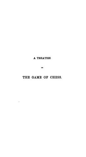 Cover for treatise on the game of chess