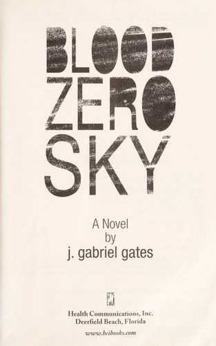 Cover for Blood zero sky