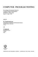 Cover for Computer Programme Testing