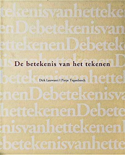 Cover for De betekenis van het tekenen