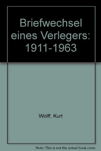 Cover for Briefwechsel eines Verlegers