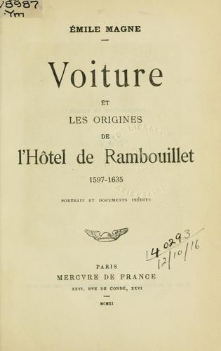 Cover for Voiture et les origines de l'Hôtel de Rambouillet